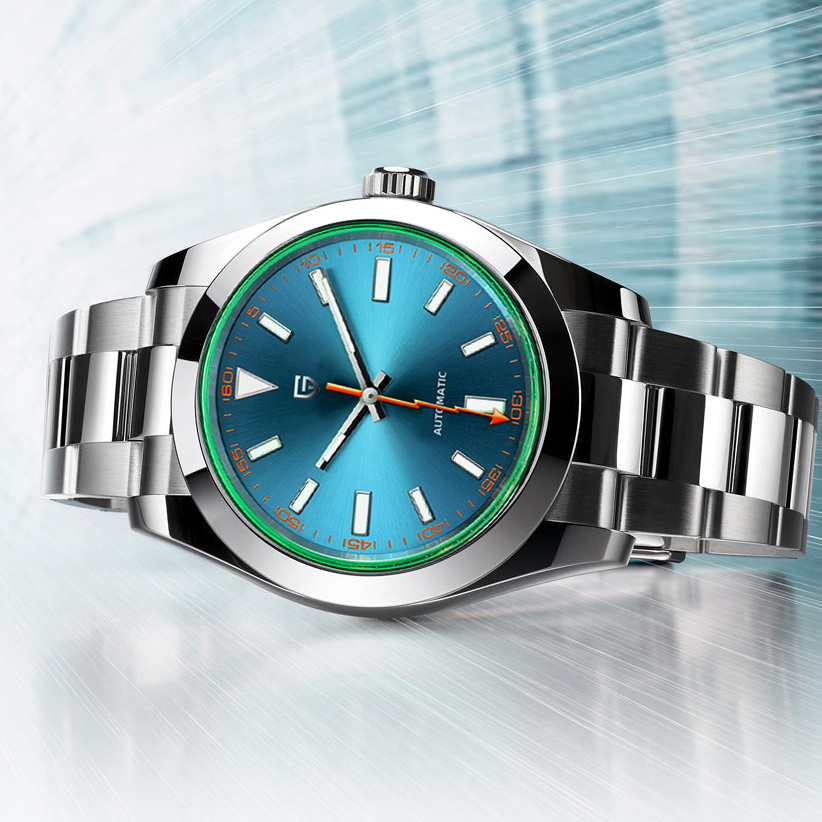 Seiko Watch Presage - PAGANI DESIGN 그린 글래스 남성용 기계식