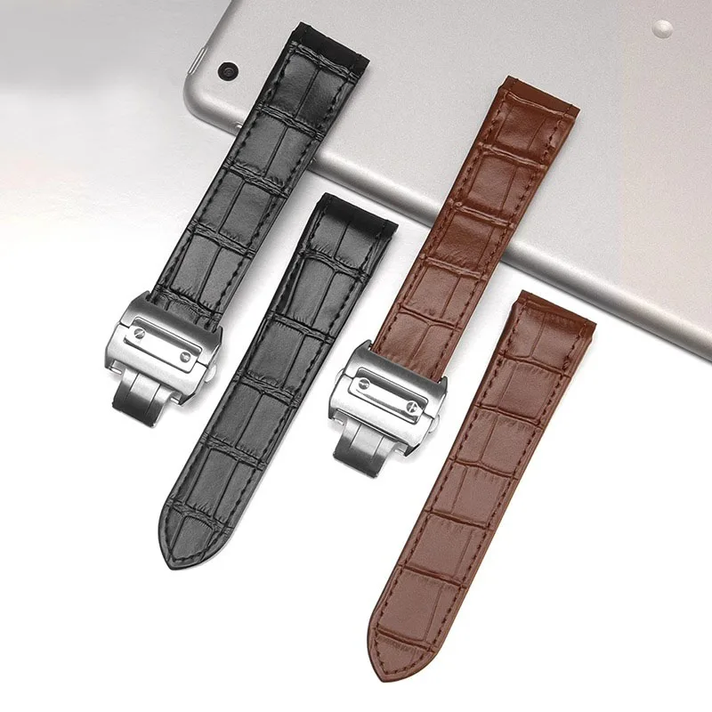 고품질 천연 가죽 시계줄, 20mm 및 23mm, 까르 - Cartier Watch Tank 리뷰 및 가격