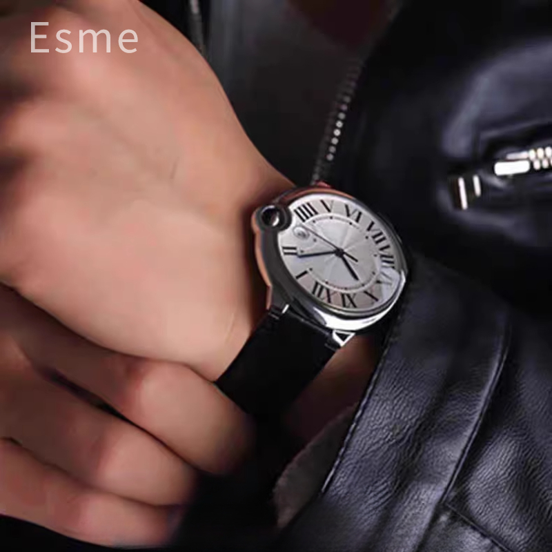까르띠에 발롱 블루 스트랩 악어 패턴 헤드 레이어 송아 - Cartier Watch Ballon Bleu 리뷰 및 가격