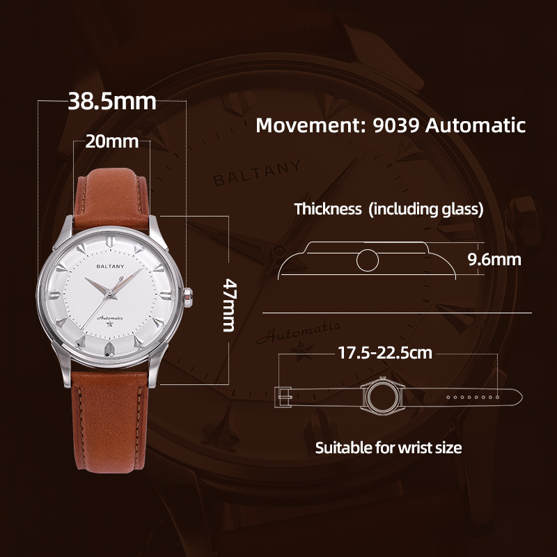 Baltany 남자 자동 시계 38.5mm 기계식 손목 - Omega Watch Constellation 리뷰 및 가격