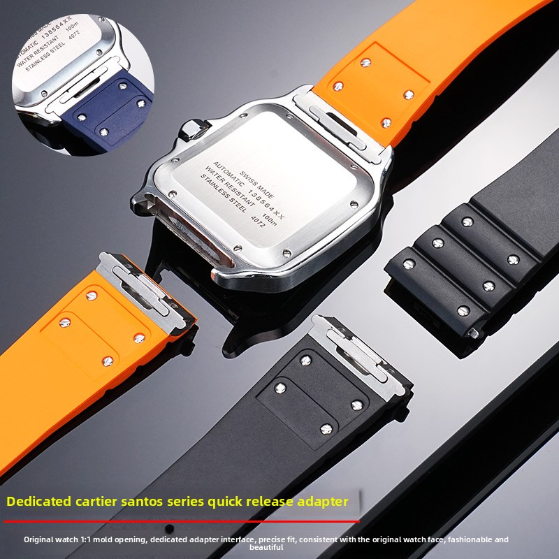 19mm 21mm 카르티에 산토스 WSSA0009 프리 - Suede Strap Watch 리뷰 및 가격