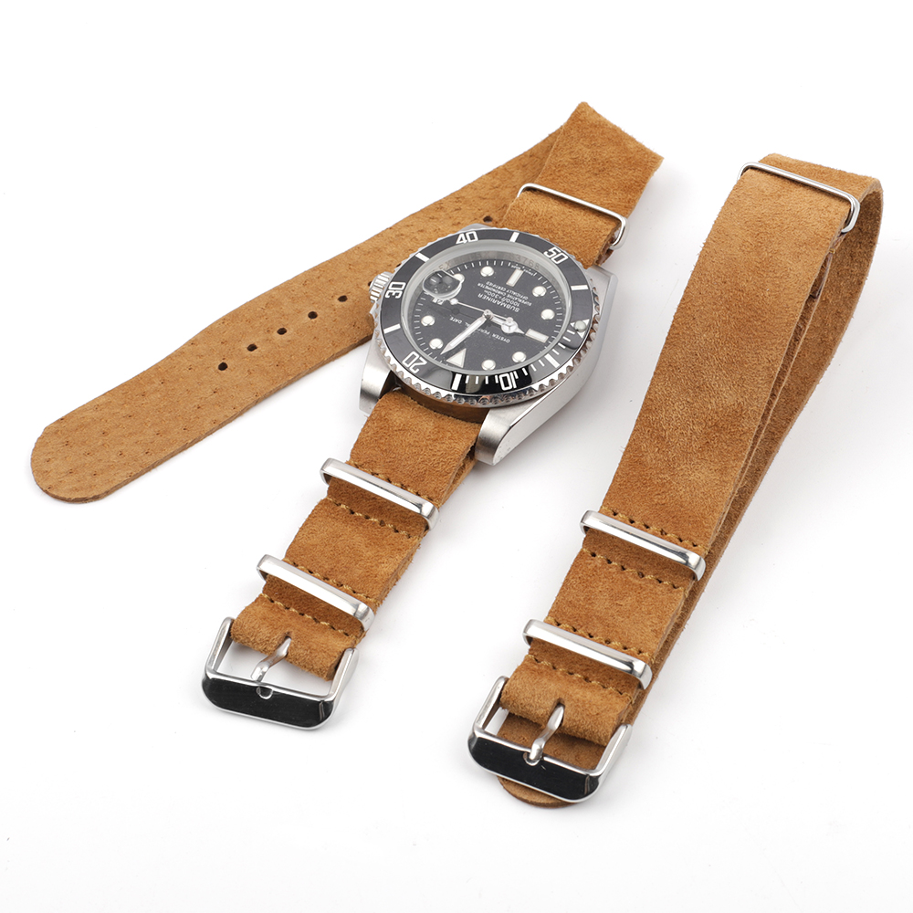 부드러운 레트로 스웨이드 천연 가죽 스트랩 스포츠 시계 - Suede Strap Watch 리뷰 및 가격
