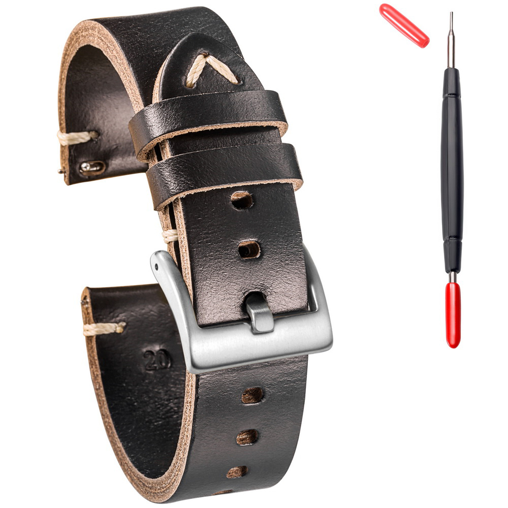 Horween 크롬셀 수제 가죽 시계 스트랩, Hems - Suede Strap Watch 리뷰 및 가격