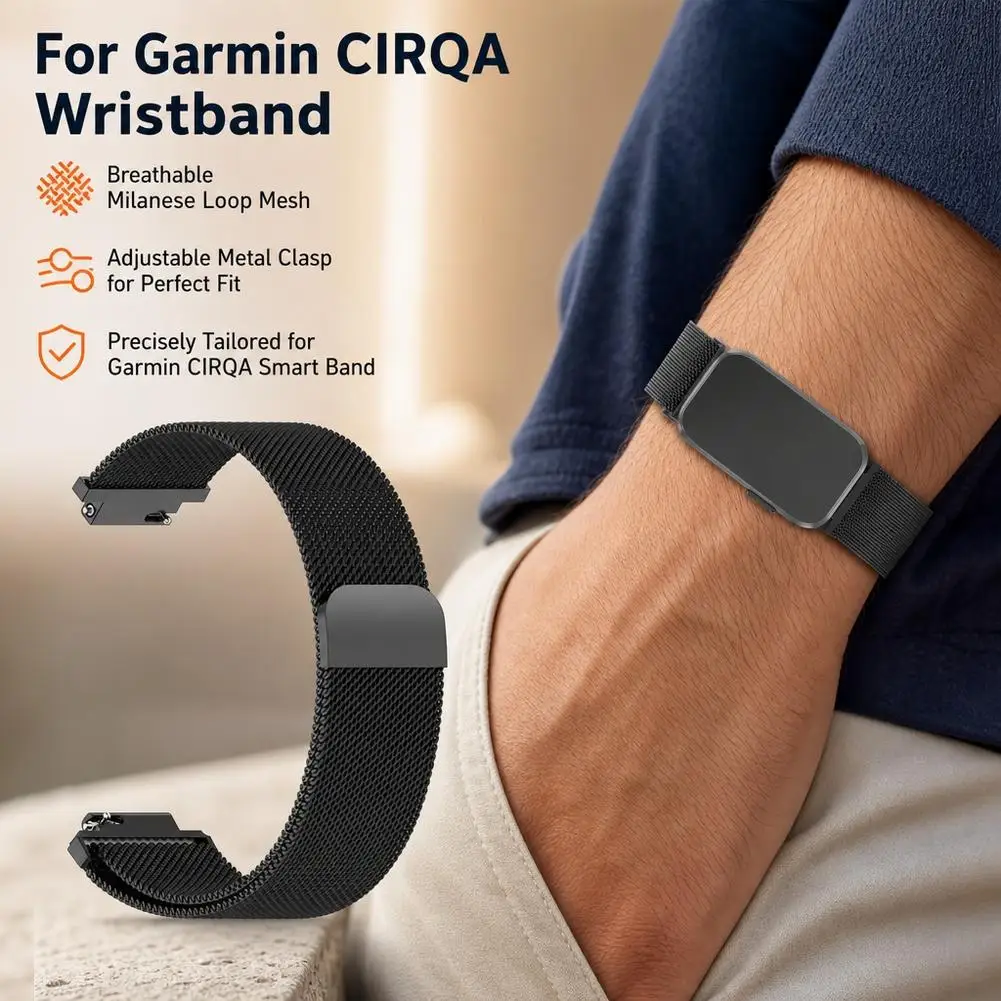 Garmin CIRQA 손목 밴드용 금속 밴드 Garm - Milanese Loop Magnetic 리뷰 및 가격