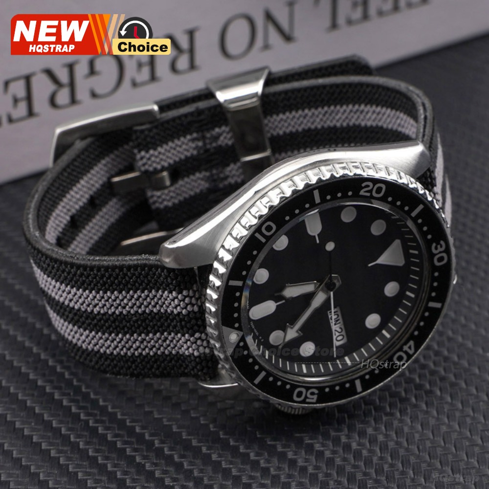 스틸 링 탄성 나일론 캔버스 스트랩 22mm 20mm  - Nato Strap Nylon 리뷰 및 가격